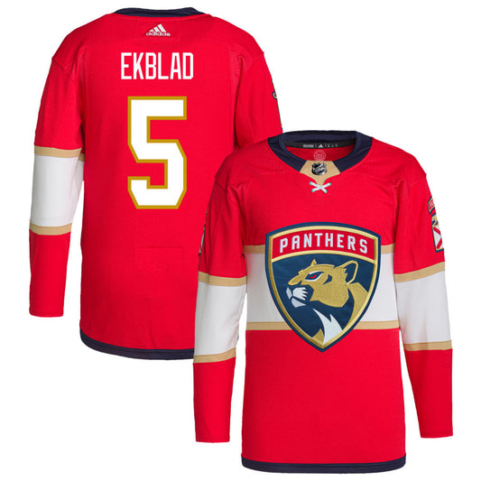 Aaron Ekblad Florida Panthers adidas Home Primegreen Authentic Pro Jersey - Red